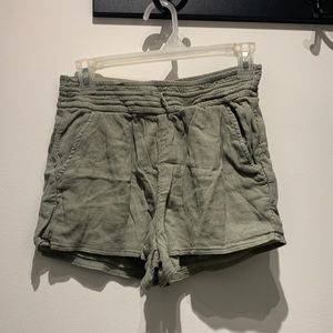 Abercrombie sage green shorts size small